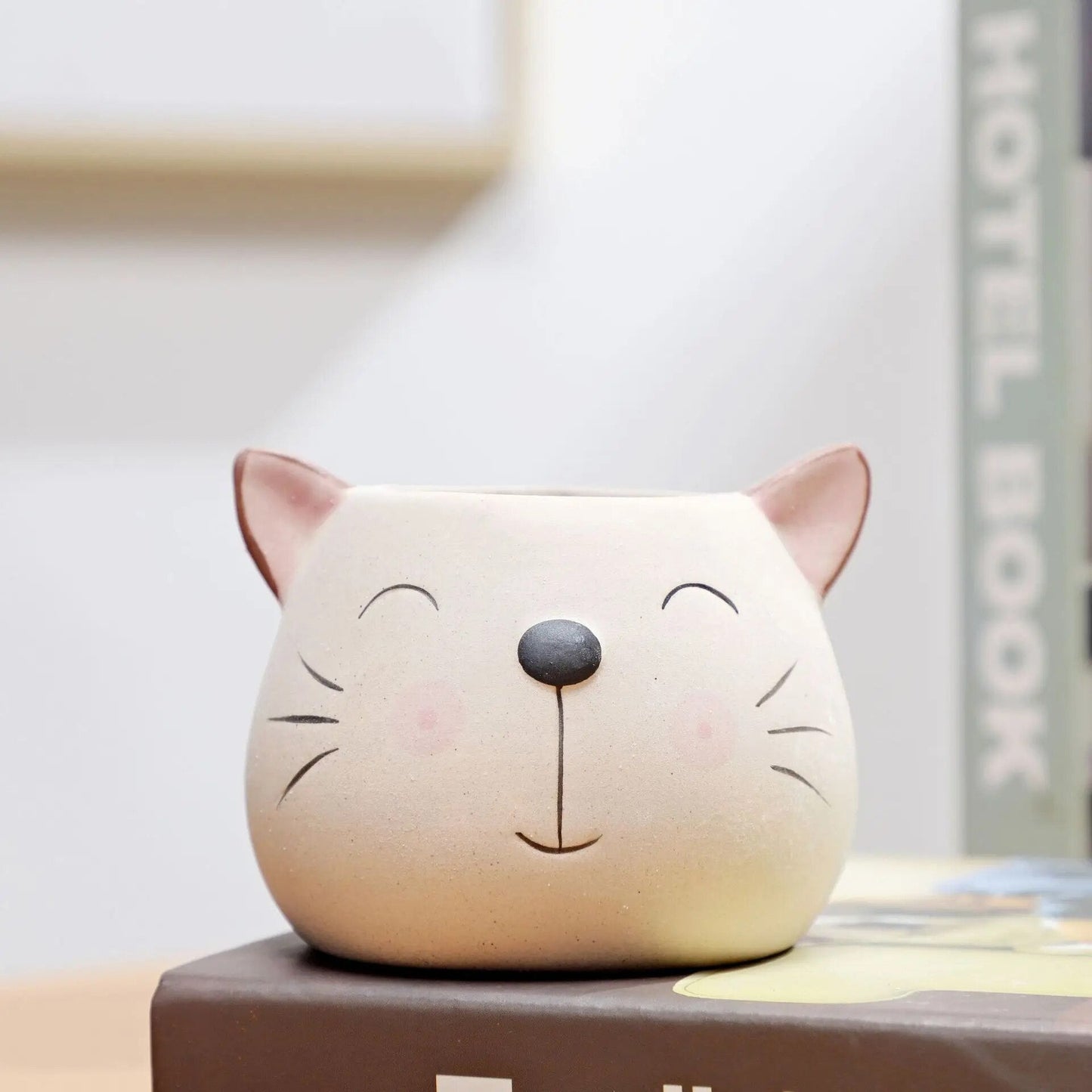 Animal Decor Flower Planter Pot-Cat 1-