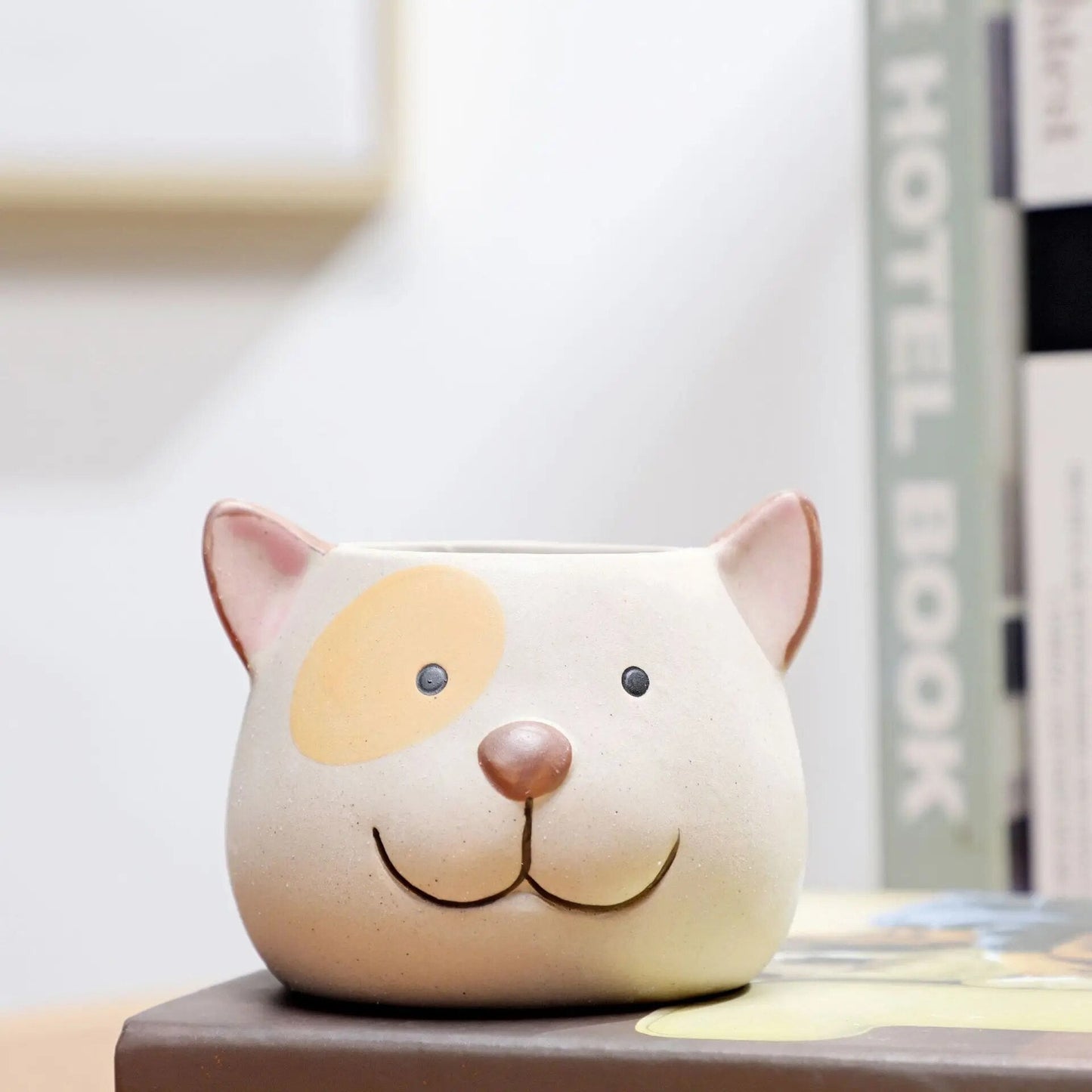 Animal Decor Flower Planter Pot-Dog 2-