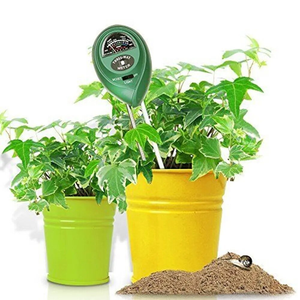 3 In 1 Moisture Sunlight PH Meter Soil-green-