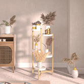 5 Tier Bamboo Plant Stands Indoor-White-Australia-