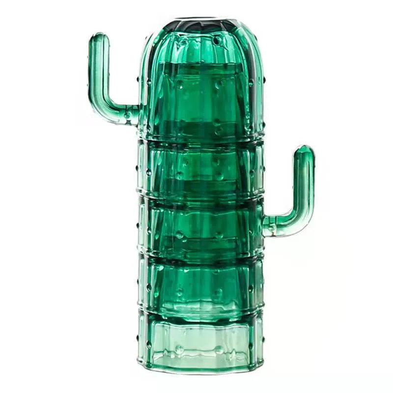 Cactus Glass Cup & Mug-Green-6PCS-