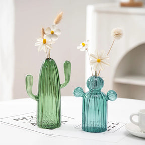 Cactus Glass Vase-