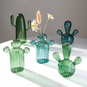 Cactus Glass Vase-