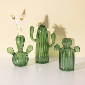 Cactus Glass Vase-