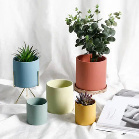 Classic Colourful Ceramic Plant Flower Pot-