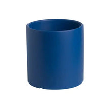 Classic Colourful Ceramic Plant Flower Pot-Blue 033-11cm with Tray-