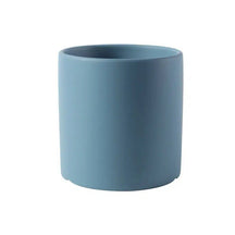 Classic Colourful Ceramic Plant Flower Pot-Fog Blue 037-11cm with Tray-