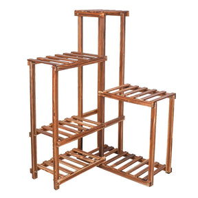 Corner Plant Stand 6 Tier Wood Shelf-Auburn-Australia-