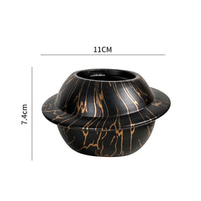 Creative Planet Plant Pot-Black gold-Only Pot-