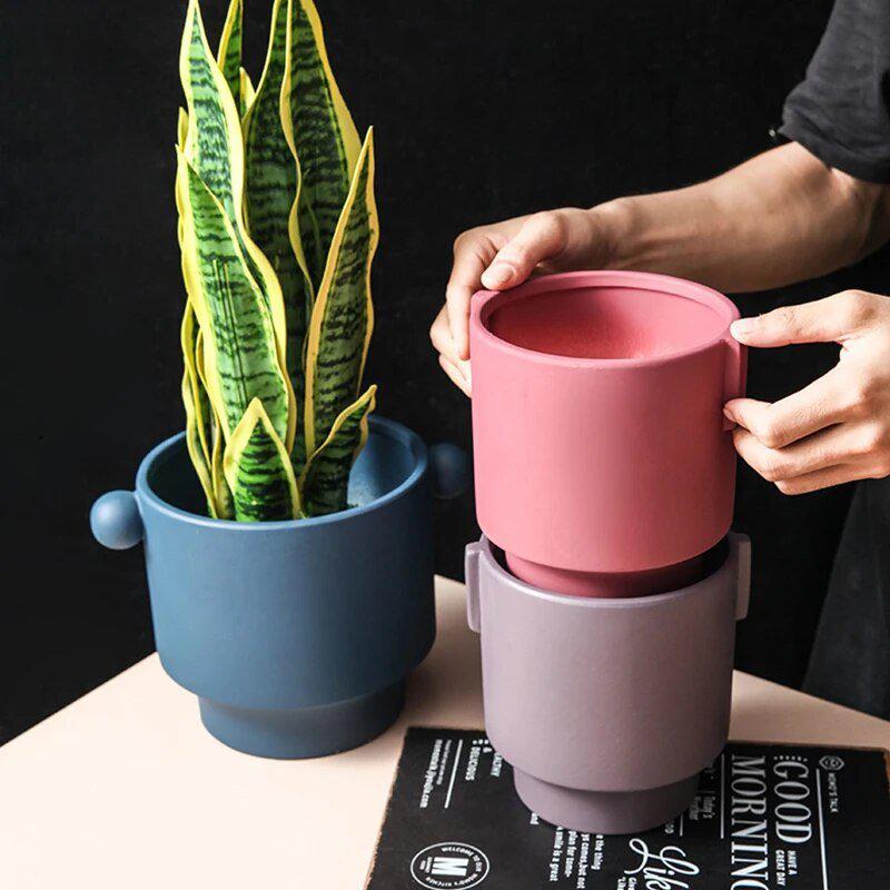 DIY Painting Ceramic Flower Pot-