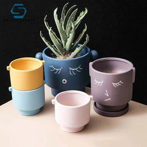 DIY Painting Ceramic Flower Pot-