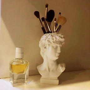 David Sculpture Makeup Holder & Plant Vase-