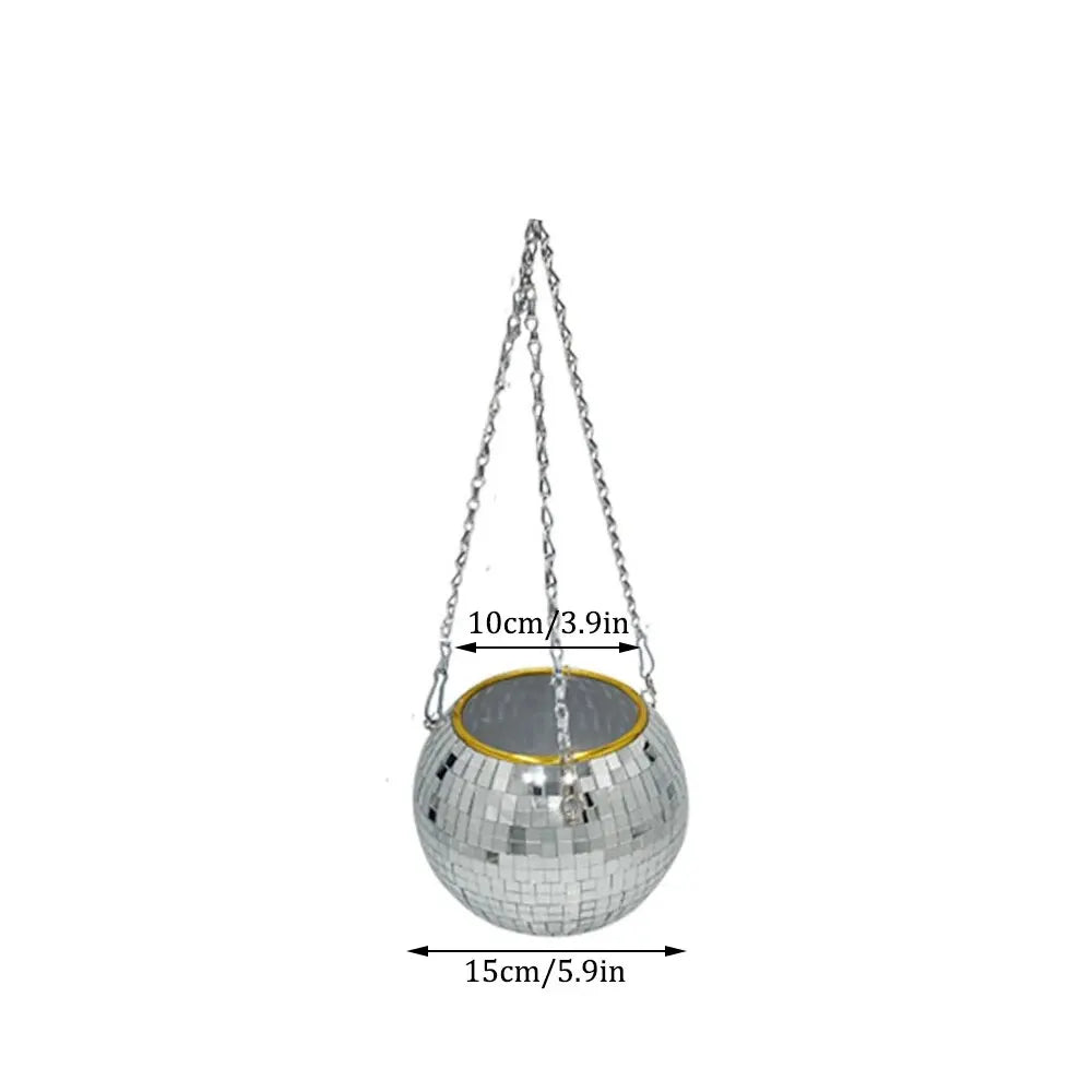 Disco Ball Hanging Planter-15CM-