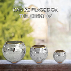 Disco Ball Hanging Planter-