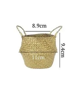 Eco-Friendly Handmade Wicker Plant Basket-11CM-