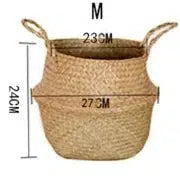 Eco-Friendly Handmade Wicker Plant Basket-27CM-