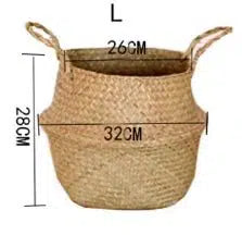 Eco-Friendly Handmade Wicker Plant Basket-32CM-