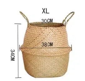 Eco-Friendly Handmade Wicker Plant Basket-38CM-