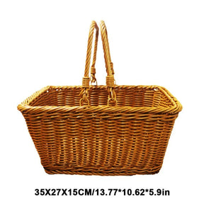 Garden & Picnic Hand-woven Baskets-Rectangular-