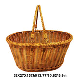 Garden & Picnic Hand-woven Baskets-Round-