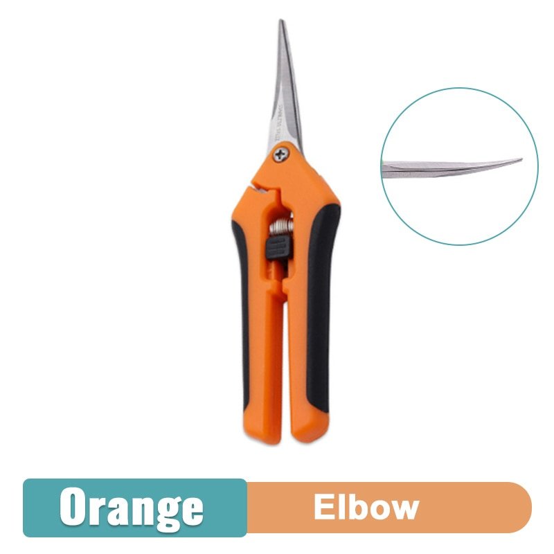 Garden Trimming Snips-Elbow Orange-