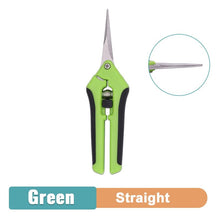 Garden Trimming Snips-Straight Green-