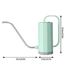 Geometric Long Mouth Watering Can 1.2L-Green-