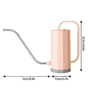 Geometric Long Mouth Watering Can 1.2L-Pink-