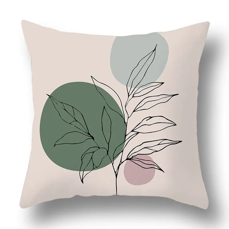 Green Aesthetic Decorative Cushion Cover-1-40x40cm-