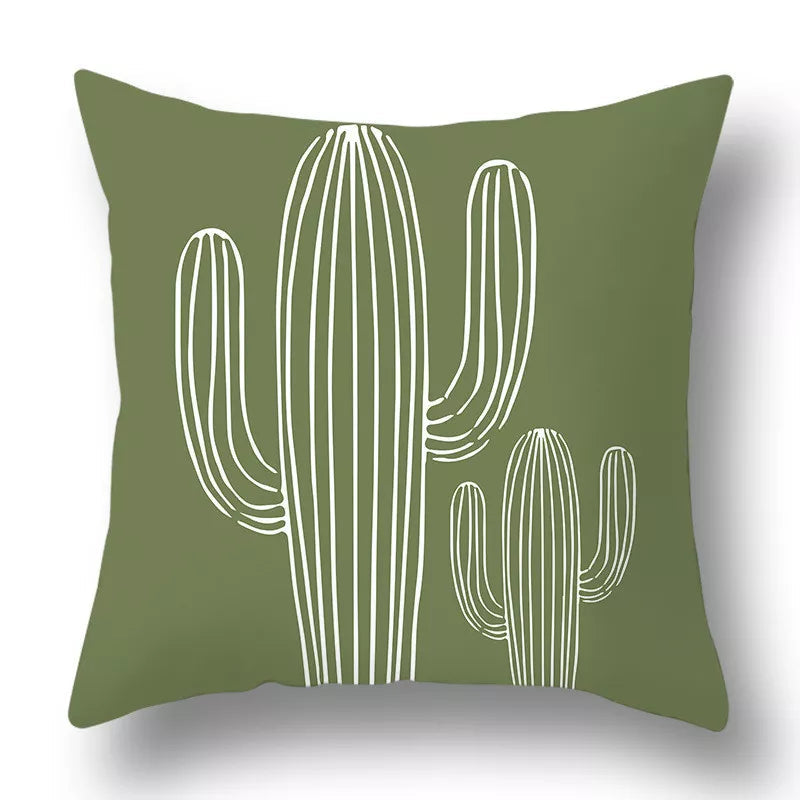 Green Aesthetic Decorative Cushion Cover-11-40x40cm-