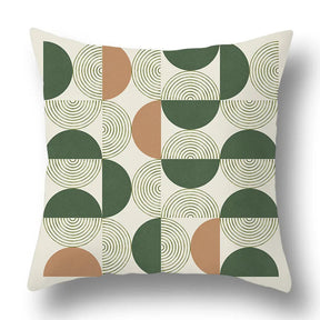 Green Aesthetic Decorative Cushion Cover-13-40x40cm-