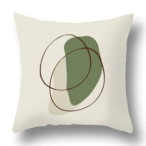 Green Aesthetic Decorative Cushion Cover-14-40x40cm-