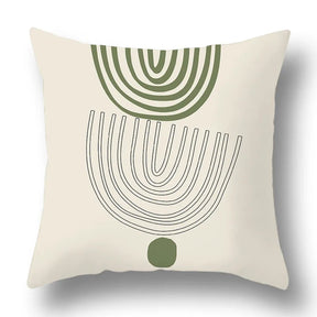 Green Aesthetic Decorative Cushion Cover-18-40x40cm-