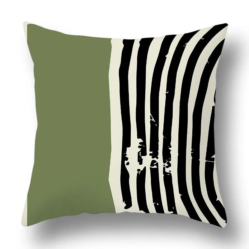 Green Aesthetic Decorative Cushion Cover-23-40x40cm-