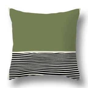 Green Aesthetic Decorative Cushion Cover-24-40x40cm-