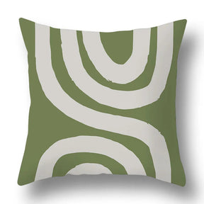 Green Aesthetic Decorative Cushion Cover-28-40x40cm-