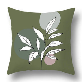 Green Aesthetic Decorative Cushion Cover-3-40x40cm-