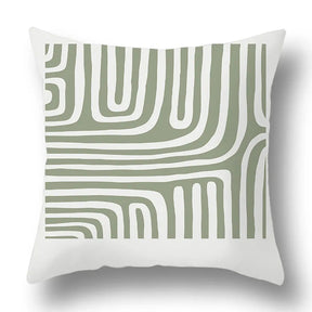 Green Aesthetic Decorative Cushion Cover-32-40x40cm-