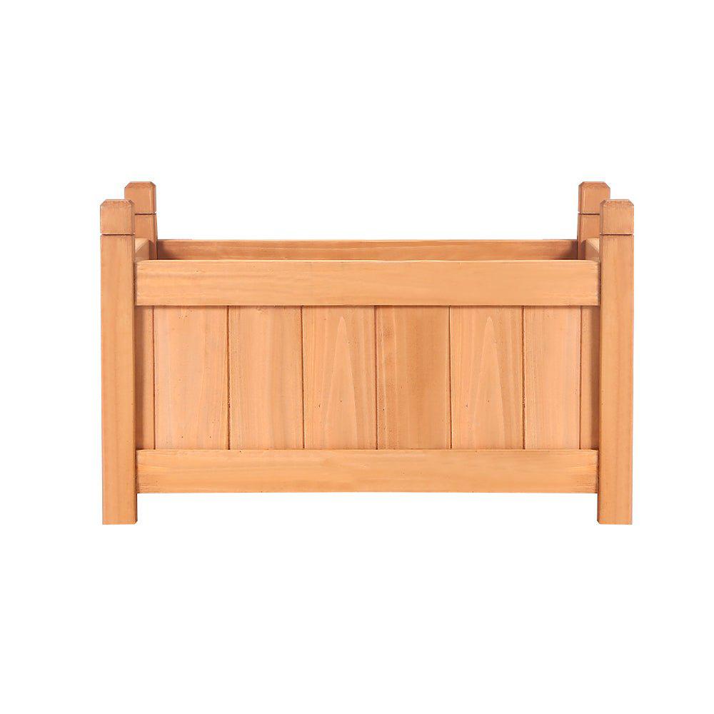 Greenfingers Garden Bed Raised Wooden Planter Box Vegetables 60x30x33cm-