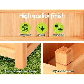 Greenfingers Garden Bed Raised Wooden Planter Box Vegetables 60x30x33cm-