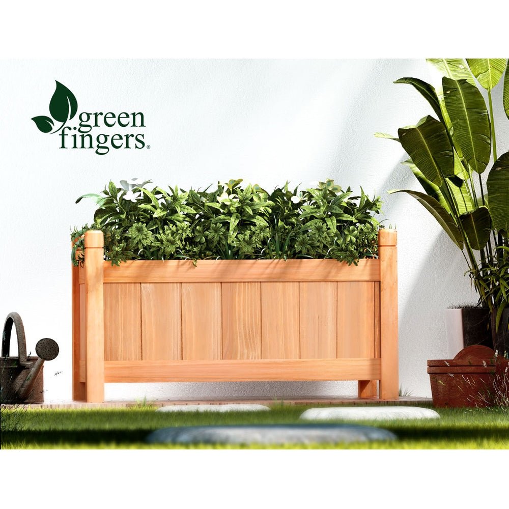 Greenfingers Garden Bed Raised Wooden Planter Box Vegetables 60x30x33cm-