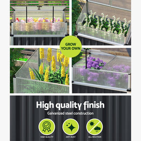 Greenfingers Raised Garden Bed Cold Frame Greenhouse Cover Planter 80x49x74c-