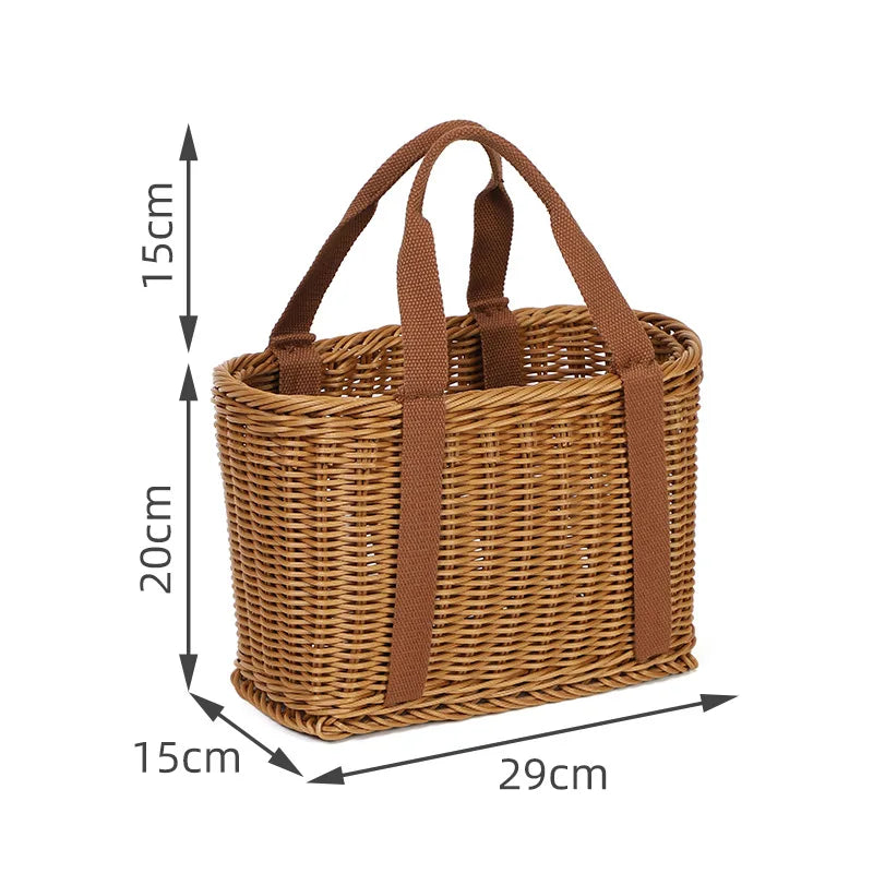 Hand Woven Market Basket-A-Small-