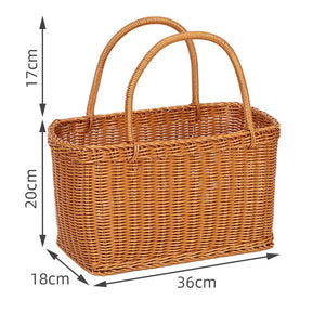 Hand Woven Market Basket-B-Large-