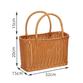 Hand Woven Market Basket-B-Small-