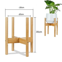 Large Durable Wood Plant Stand Rack-Natural M-