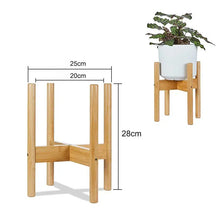 Large Durable Wood Plant Stand Rack-Natural S-