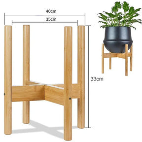 Large Durable Wood Plant Stand Rack-Natural XL-