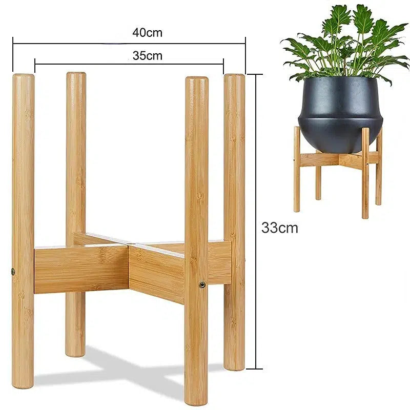 Large Durable Wood Plant Stand Rack-Natural XL-