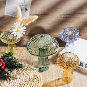 Mushroom Glass Vase-